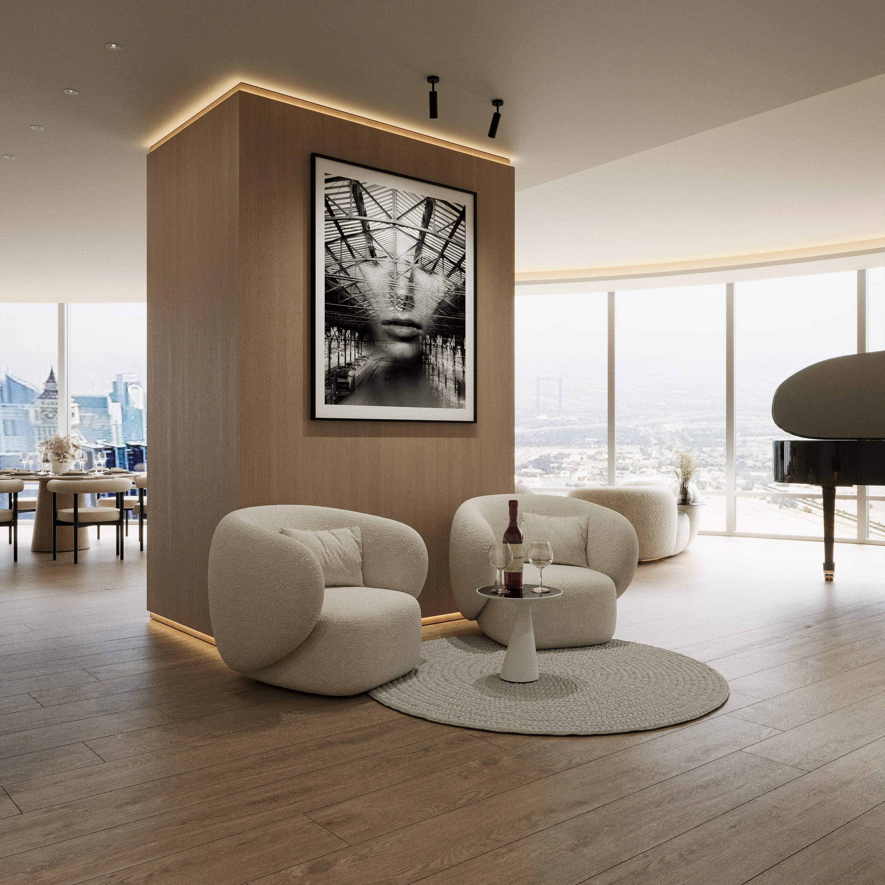 Curated visual reference: Gallery Detail: Burj Khalifa Apartment Renovation Design